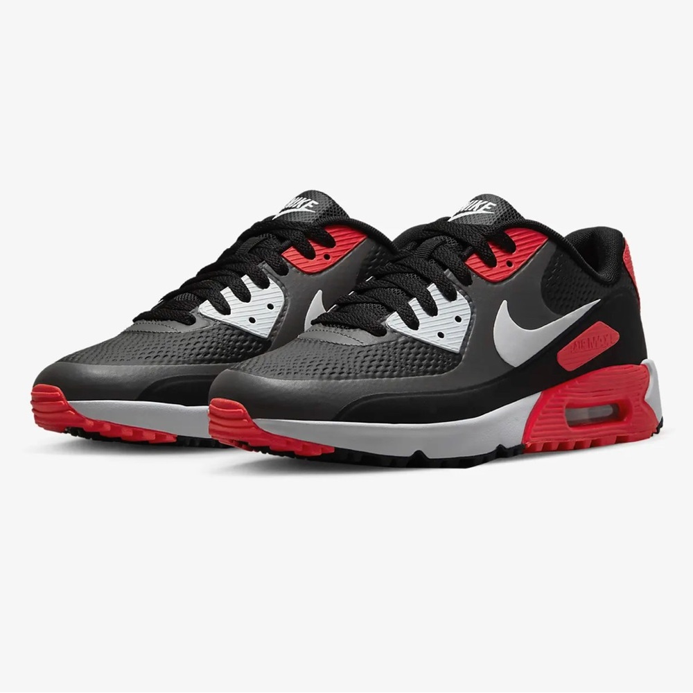 Nike Air Max 90 G Golf Shoe Men’s size 12 Grey black And red